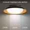 Dweled Taurus 18in LED Flush Mount 3-CCT 2700K-3000K-3500K Set to 3000K in Black Gold FM-491 - alternate 2